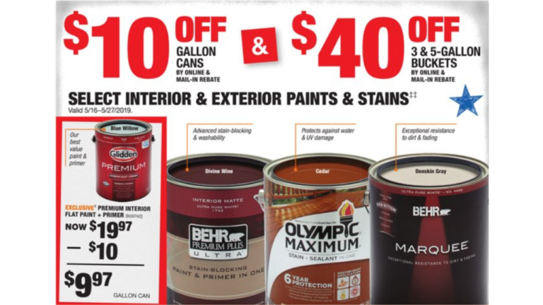 10 Rebate Home Depot