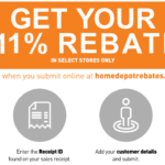 11 Percent Home Depot Rebate