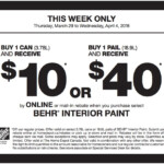 Behr Home Depot Rebate Online