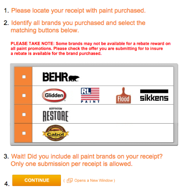 Behr Online Rebate Home Depot