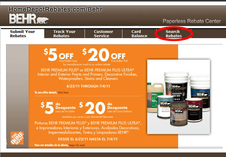 Behr Paint Home Depot Rebate 2022