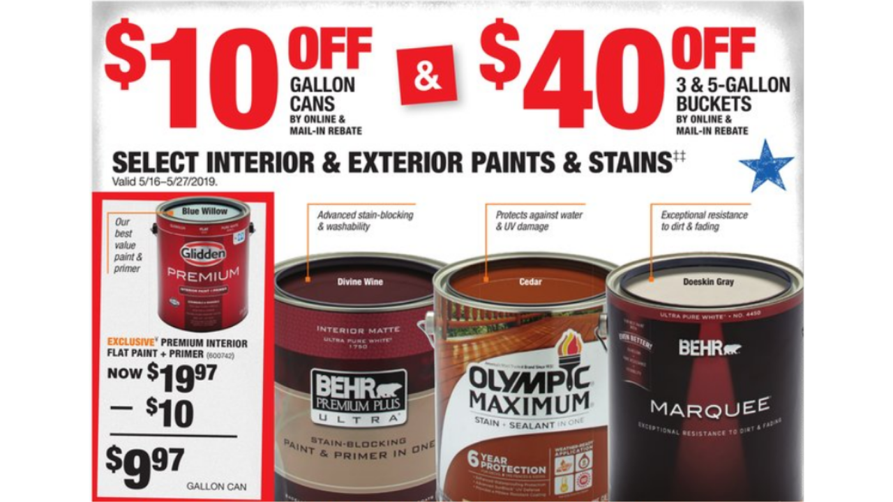 Behr Paint Home Depot Rebate