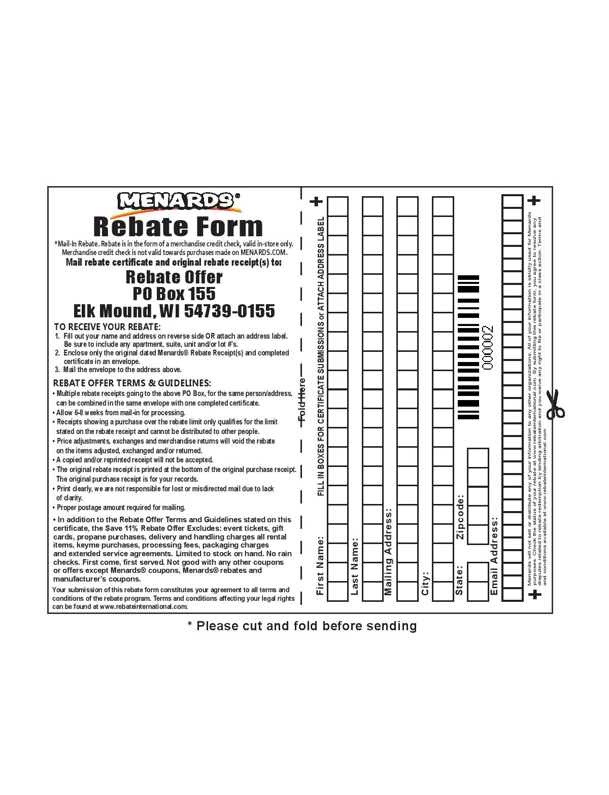 Home Depot 11 Rebate Form 2022