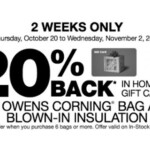 Home Depot 20 Rebate