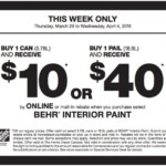 Home Depot Behr Rebate Canada