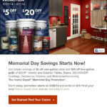 Home Depot Behr Rebate Memorial Day