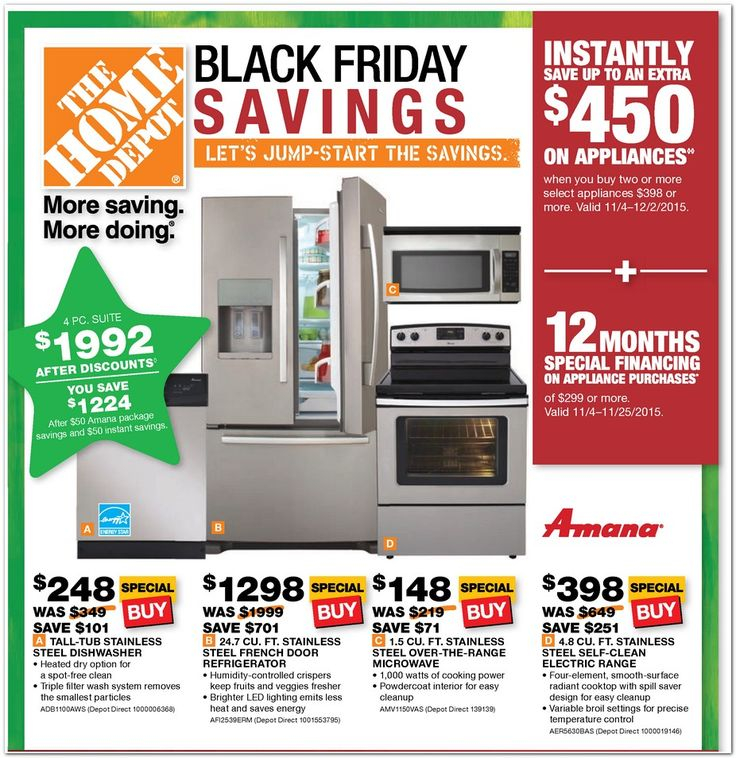 Home Depot Black Friday Appliance Rebate