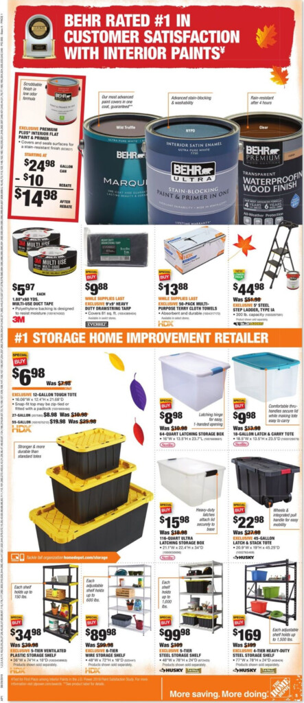 Home Depot Current Rebates