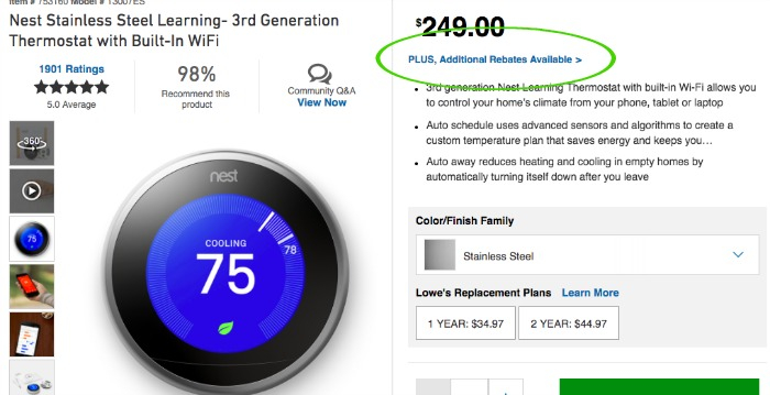 Home Depot Mail In Rebate Nest