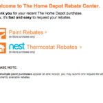 Home Depot Online Rebate Center