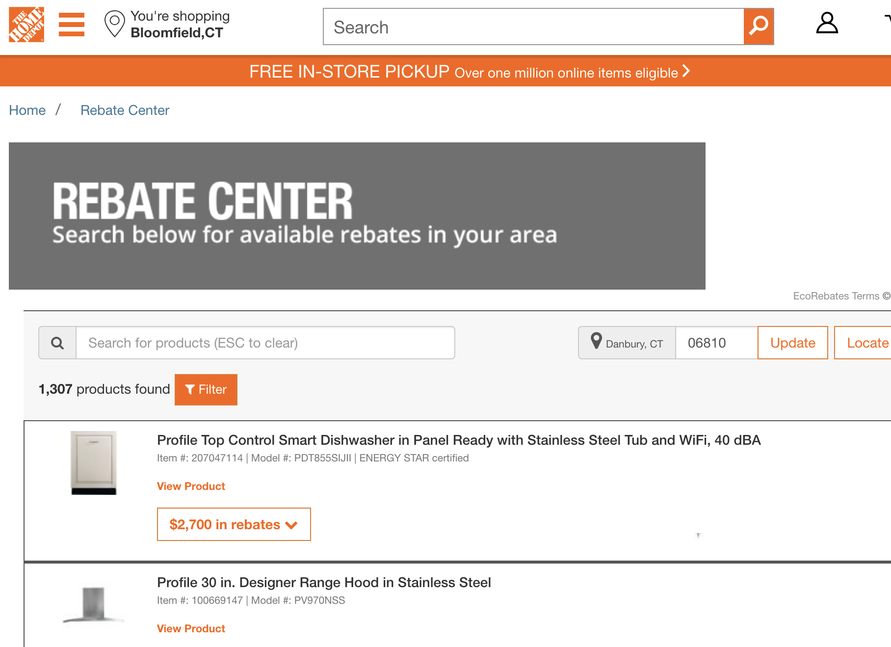 Home Depot Rebate Dates