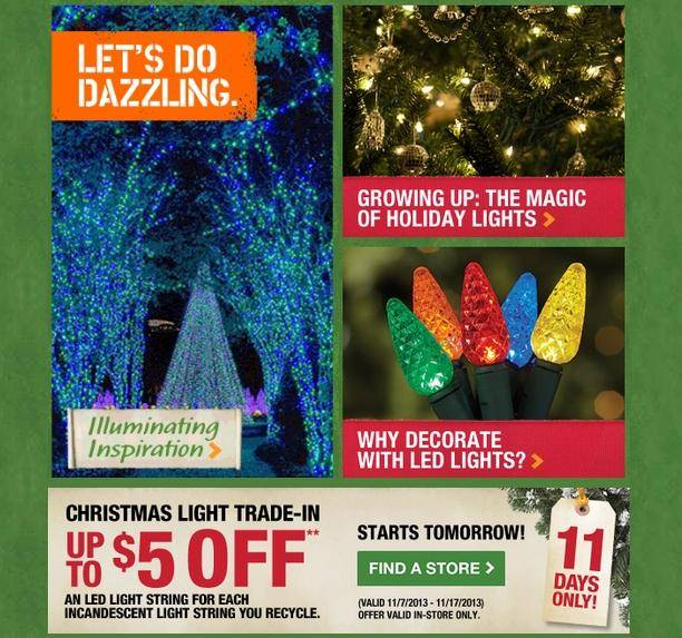 Home Depot Christmas Lights Rebate