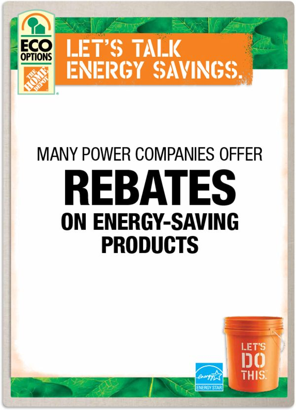 Home Depot Energy Savings Rebate Program