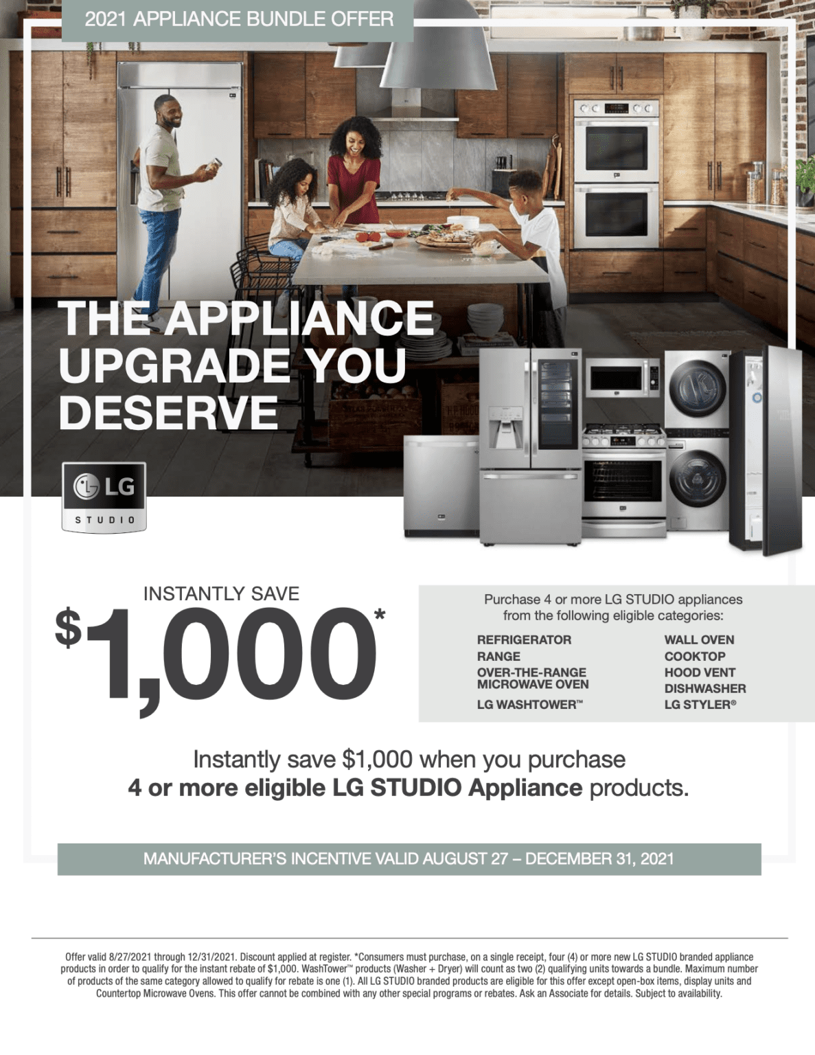 Home Depot LG Bundle Rebate