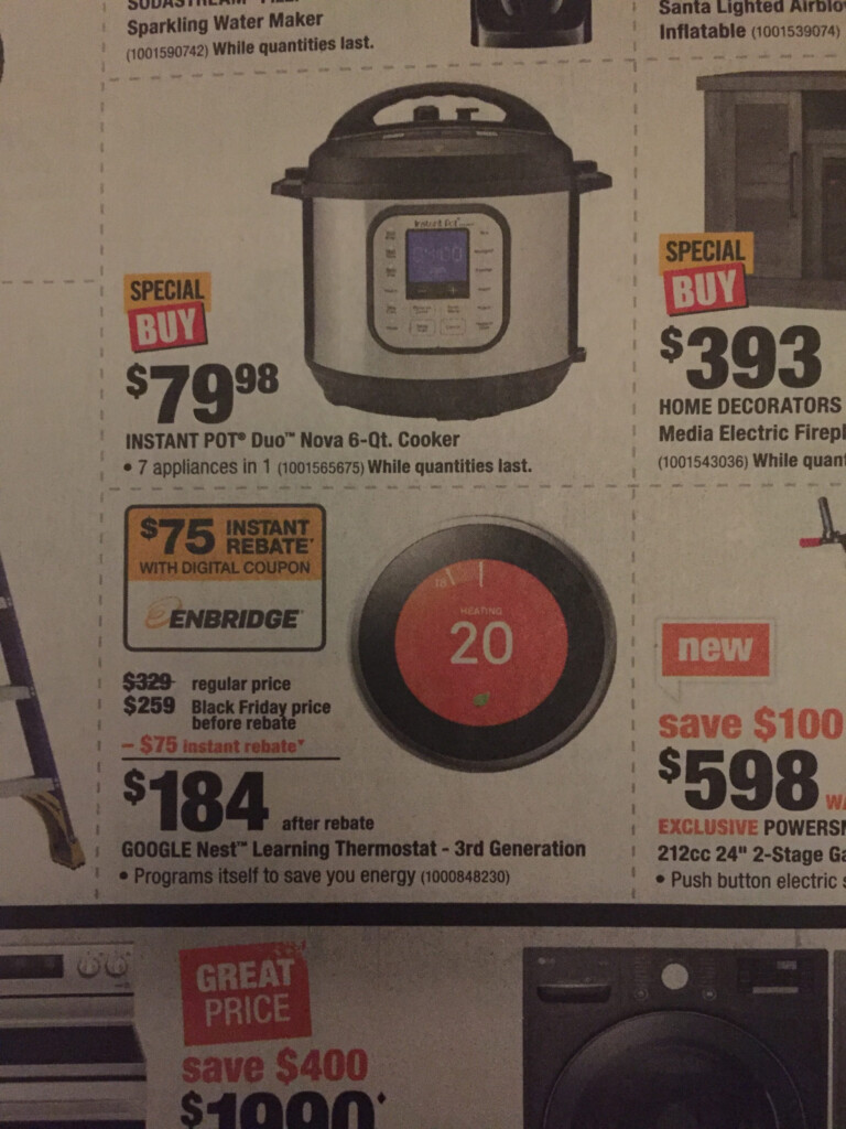 Home Depot Nest Rebate Black Friday