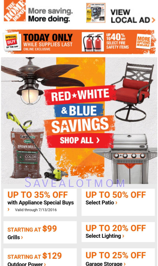 Home Depot Red White And Blue Sale Paint Rebate